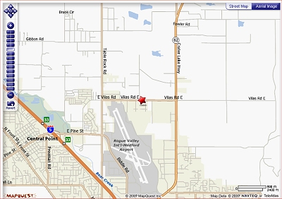 click to view mapquest map and directions to used heavy equipment seller Graddy's Equipment Sales, Inc. in Central Point Oregon